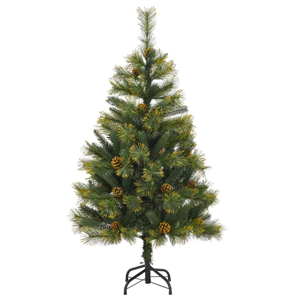 Vidaxx sapin de Noël artificiel articulé avec cônes vert 150 cm