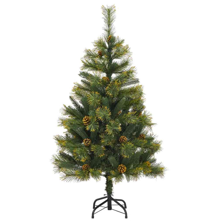 Vidaxx sapin de Noël artificiel articulé avec cônes vert 150 cm