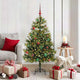 Vidaxx sapin de Noël artificiel articulé avec cônes vert 150 cm