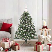VidaXL sapin de Noël artificiel avec 150 LED vertes, 120 cm PVC et plastique et acier - afbeelding 1