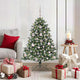 VidaXL sapin de Noël artificiel avec 150 LED vertes, 120 cm PVC et plastique et acier