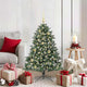 VidaXL sapin de Noël artificiel avec 150 LED vertes, 120 cm PVC et plastique et acier