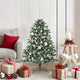 VidaXL sapin de Noël artificiel avec 150 LED vertes, 120 cm PVC et plastique et acier