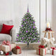 VidaXL sapin de Noël artificiel avec 150 LED vertes, 120 cm PVC et plastique et acier