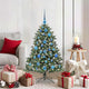 VidaXL sapin de Noël artificiel avec 150 LED vertes, 120 cm PVC et plastique et acier