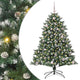 VidaXL sapin de Noël artificiel avec 150 LED vertes, 150 cm PVC et plastique et acier