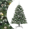 VidaXL sapin de Noël artificiel avec 150 LED vertes, 150 cm PVC et plastique et acier