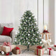 VidaXL sapin de Noël artificiel avec 150 LED vertes, 150 cm PVC et plastique et acier