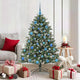 VidaXL sapin de Noël artificiel avec 150 LED vertes, 150 cm PVC et plastique et acier
