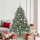 Vidaxx sapin de Noël artificiel avec 300 LED vert 180 cm PVC et plastique et acier - afbeelding 1