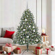 Vidaxx sapin de Noël artificiel avec 300 LED vert 180 cm PVC et plastique et acier