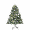 Vidaxx sapin de Noël artificiel avec 300 LED vert 180 cm PVC et plastique et acier