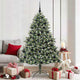 Vidaxx sapin de Noël artificiel avec 300 LED vert 180 cm PVC et plastique et acier
