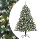 Vidaxx sapin de Noël artificiel avec 300 LED vert 180 cm PVC et plastique et acier