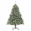 Vidaxx sapin de Noël artificiel avec 300 LED vert 180 cm PVC et plastique et acier