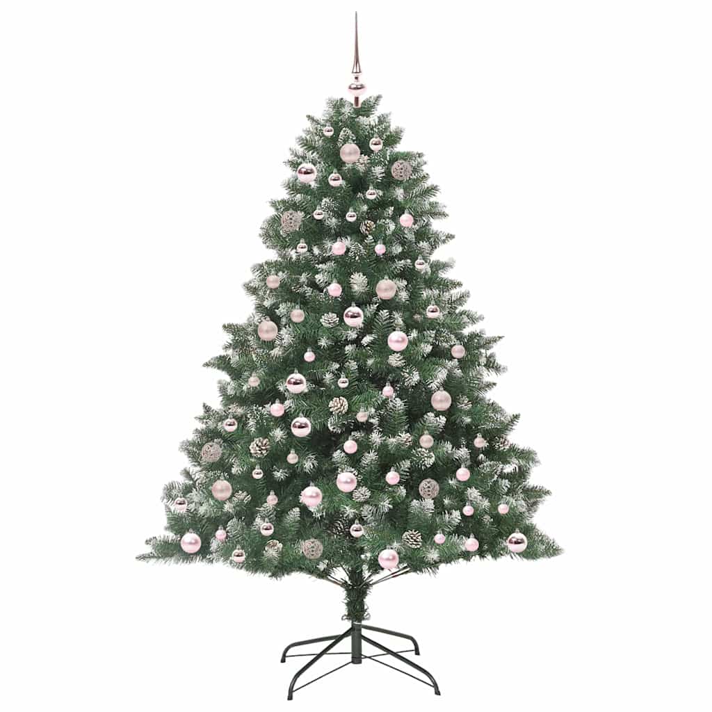 Vidaxx sapin de Noël artificiel avec 300 LED vert 180 cm PVC et plastique et acier