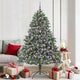 Vidaxx sapin de Noël artificiel avec 300 LED vert 180 cm PVC et plastique et acier