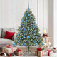Vidaxx sapin de Noël artificiel avec 300 LED vert 180 cm PVC et plastique et acier