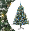 Vidaxx sapin de Noël artificiel avec 300 LED vert 180 cm PVC et plastique et acier