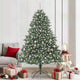 VidaXL sapin de Noël artificiel avec 300 LED vertes, 210 cm PVC et plastique et acier