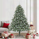 VidaXL sapin de Noël artificiel avec 300 LED vertes, 210 cm PVC et plastique et acier
