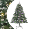 VidaXL sapin de Noël artificiel avec 300 LED vertes, 210 cm PVC et plastique et acier