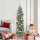 Vidaxx sapin de Noël artificiel mince avec 300 LED vert et blanc 180 cm