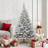 VidaXL sapin de Noël artificiel illuminé avec jeu de boules vert 150 cm