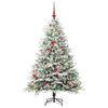 VidaXL sapin de Noël artificiel illuminé avec jeu de boules vert 150 cm