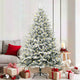 Vidaxx sapin de Noël artificiel avec éclairage vert 180 cm PVC et PE