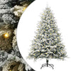 Vidaxx sapin de Noël artificiel avec éclairage vert 180 cm PVC et PE