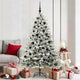 VidaXL sapin de Noël artificiel illuminé avec jeu de boules vert 180 cm