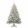 VidaXL sapin de Noël artificiel illuminé avec jeu de boules vert 180 cm