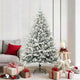 VidaXL sapin de Noël artificiel illuminé avec jeu de boules vert 180 cm