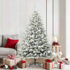 VidaXL sapin de Noël artificiel illuminé avec jeu de boules vert 180 cm