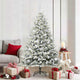 VidaXL sapin de Noël artificiel illuminé avec jeu de boules vert 180 cm