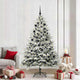 VidaXL sapin de Noël artificiel illuminé avec jeu de boules vert 210 cm