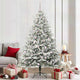 VidaXL sapin de Noël artificiel illuminé avec jeu de boules vert 210 cm