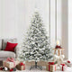 VidaXL sapin de Noël artificiel illuminé avec jeu de boules vert 210 cm