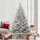VidaXL sapin de Noël artificiel illuminé avec jeu de boules vert 210 cm
