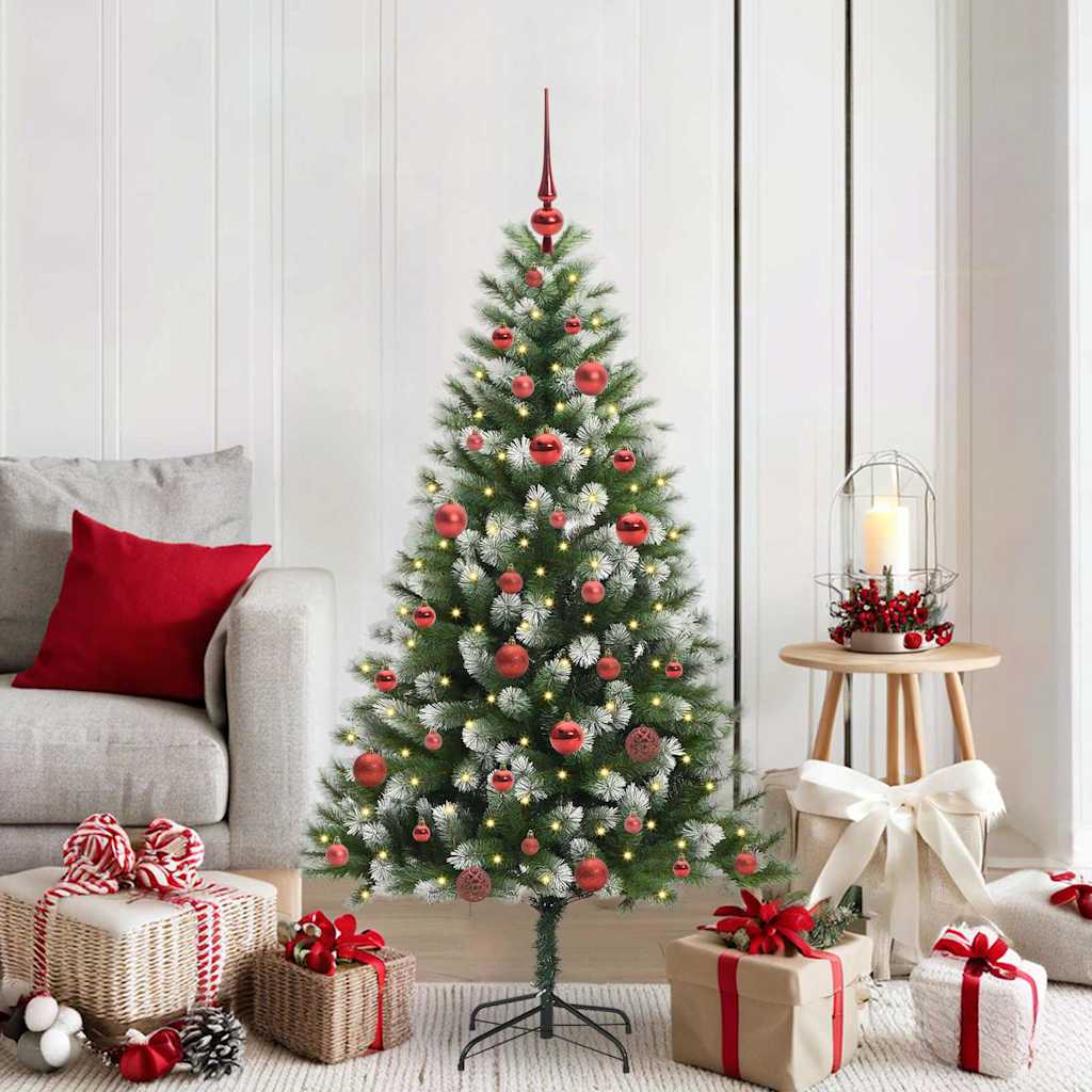 Vidaxl sapin de Noël artificiel articulé avec neige recouverte 150 cm