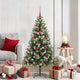 Vidaxl sapin de Noël artificiel articulé avec neige recouverte 150 cm