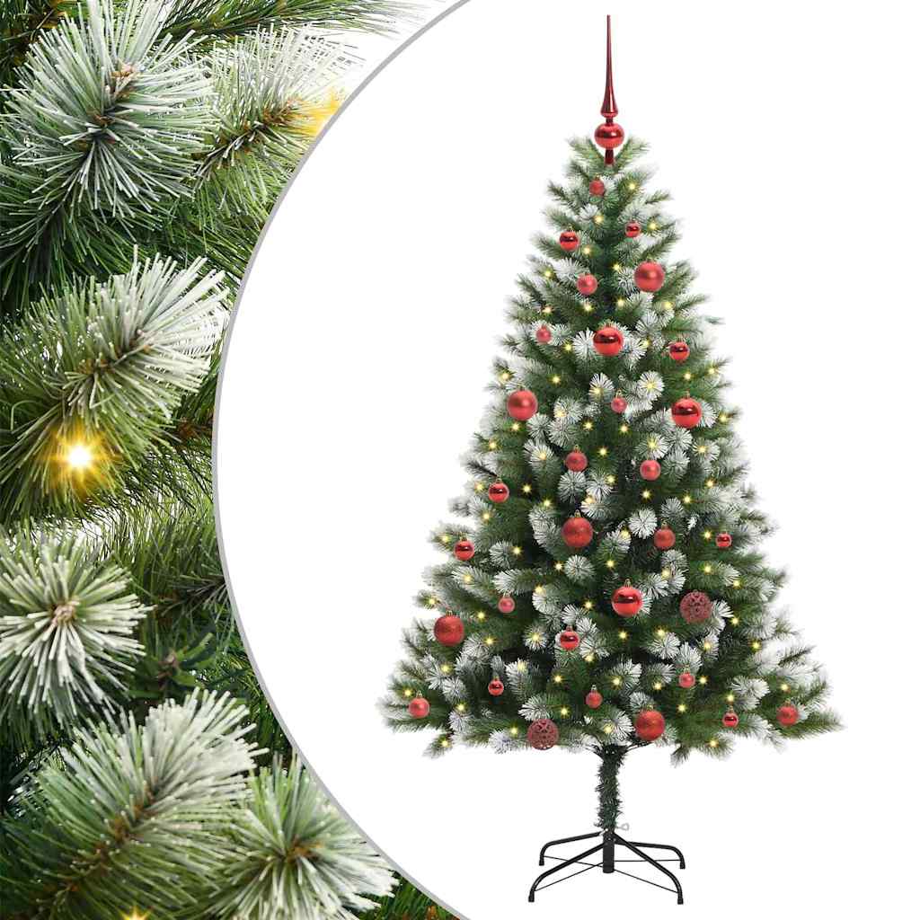 Vidaxl sapin de Noël artificiel articulé avec neige recouverte 150 cm