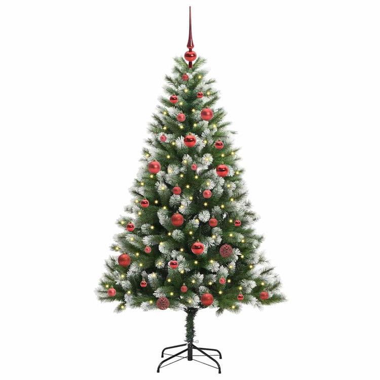 Vidaxl sapin de Noël artificiel articulé avec neige recouverte 150 cm