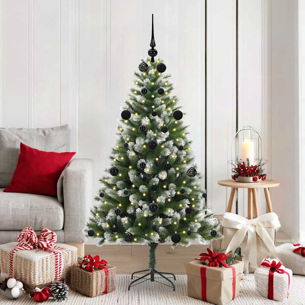 Vidaxl sapin de Noël artificiel articulé avec neige recouverte 150 cm