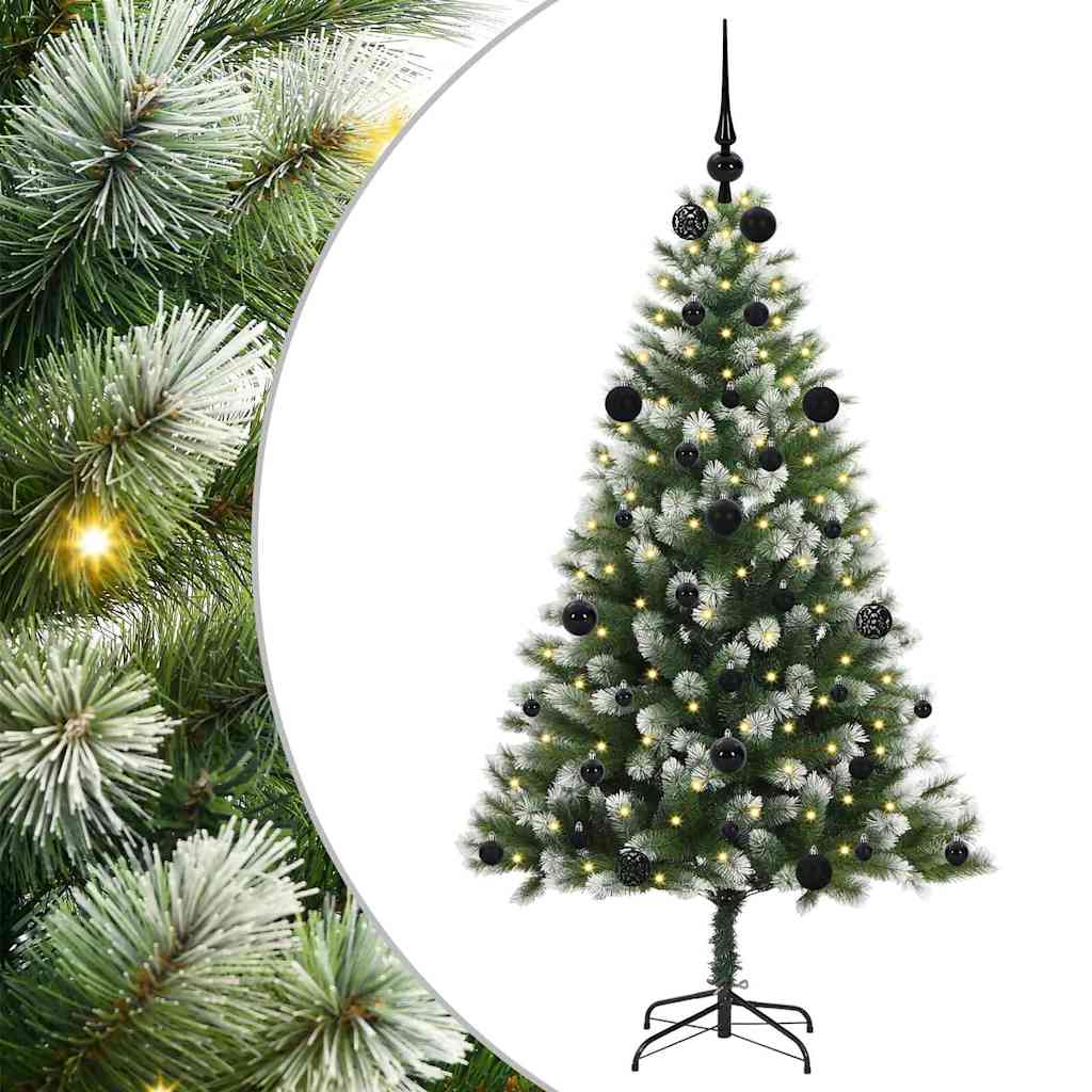 Vidaxl sapin de Noël artificiel articulé avec neige recouverte 150 cm