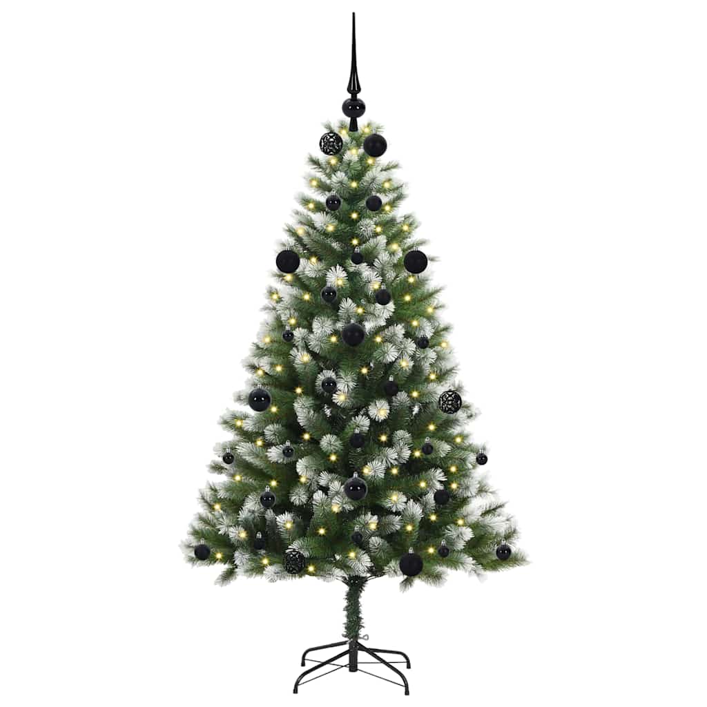 Vidaxl sapin de Noël artificiel articulé avec neige recouverte 150 cm