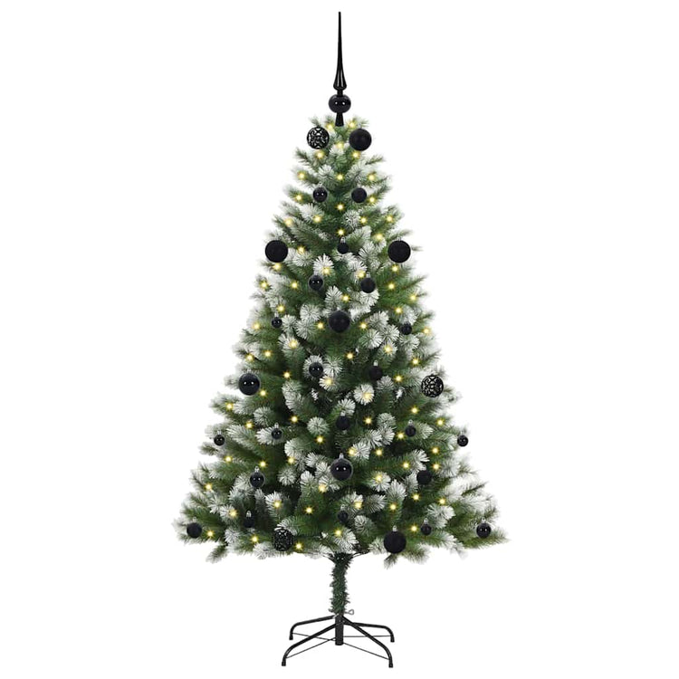 Vidaxl sapin de Noël artificiel articulé avec neige recouverte 150 cm
