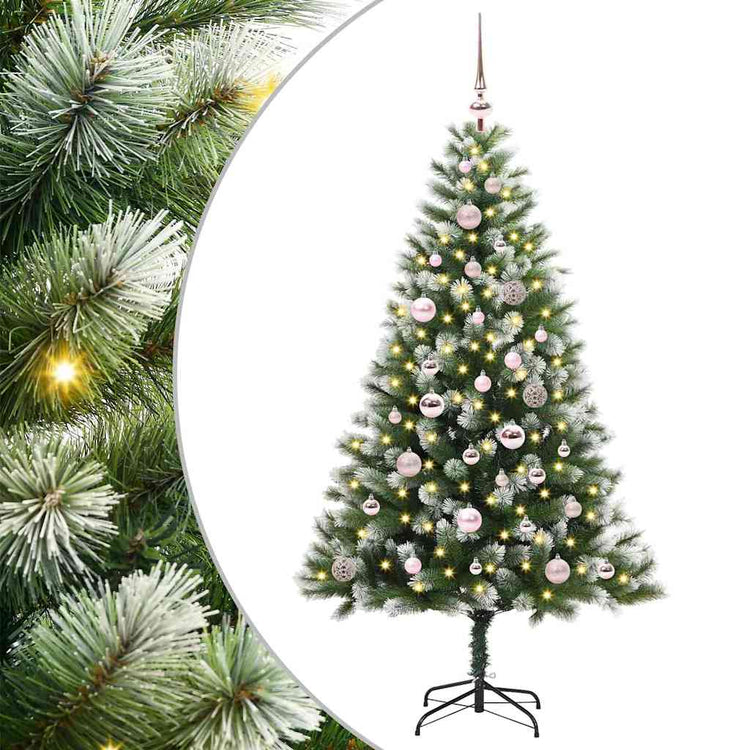 Vidaxl sapin de Noël artificiel articulé avec neige recouverte 150 cm