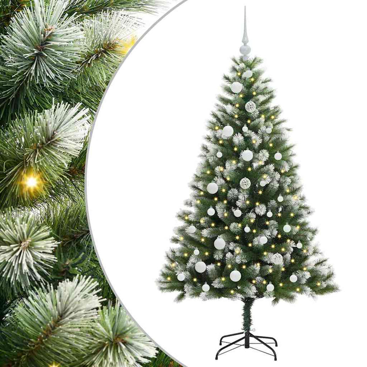 Vidaxl sapin de Noël artificiel articulé avec neige recouverte 150 cm